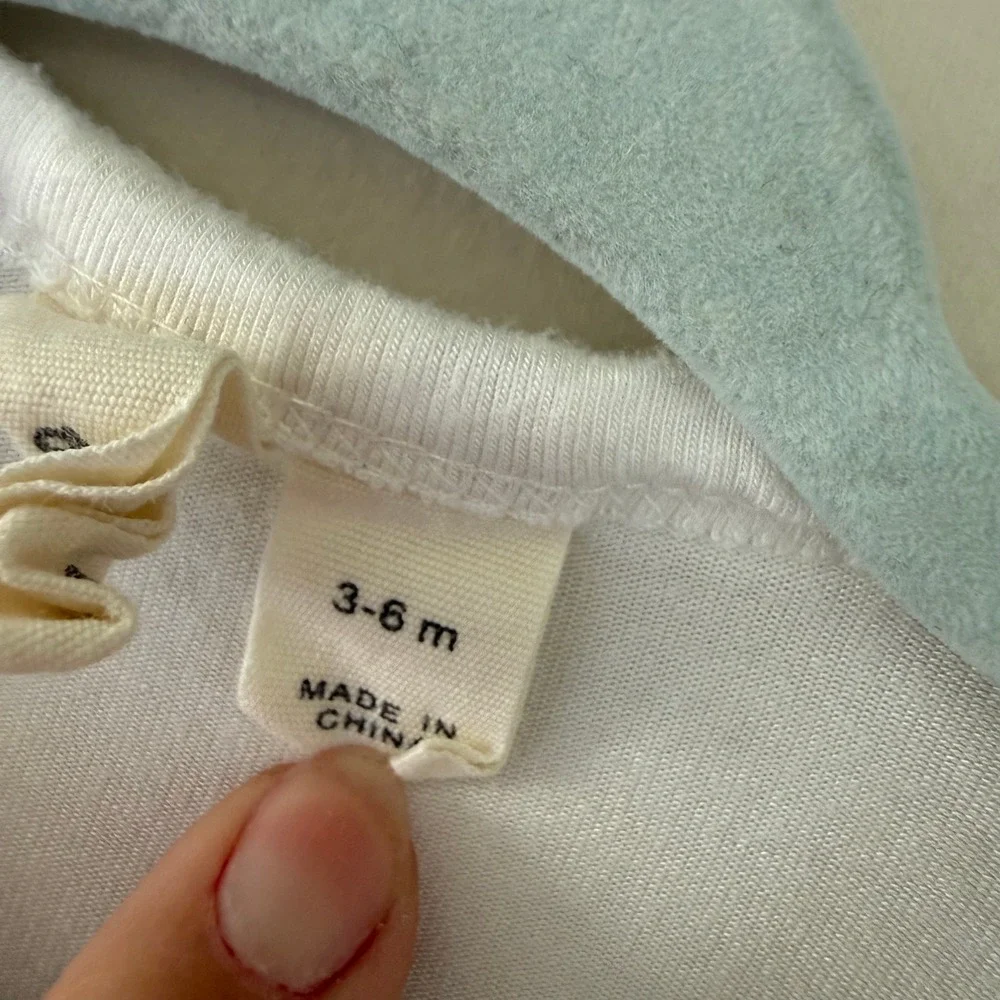 Kyte Baby Snap Footie Cloud White Bamboo Rayon Sleeper 3-6 Months
